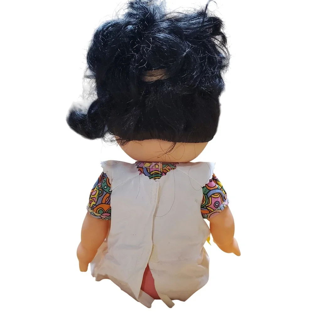 Vintage 1982 Cabbage Patch Kid Doll Black Hair Original Outfit Signature‎